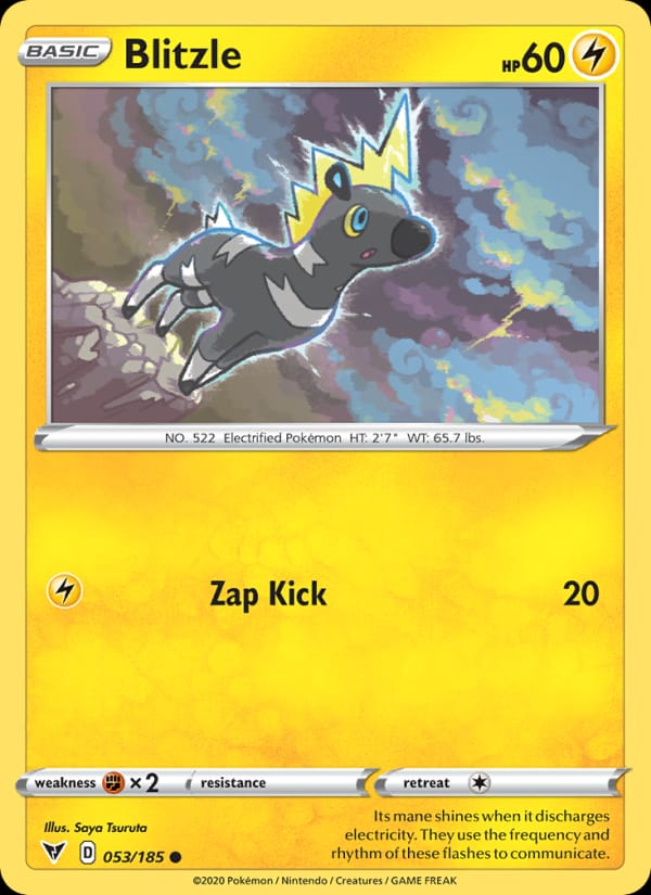 Blitzle 053/185 Vivid Voltage Pokémon card