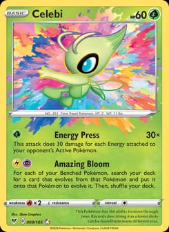 Celebi 009/185 Amazing Rare – Vivid Voltage Pokémon card