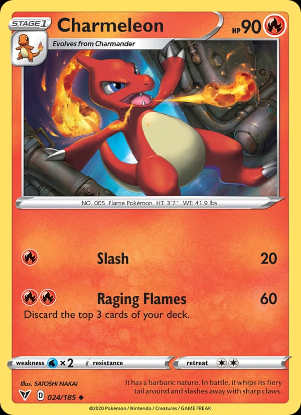 Charmeleon 024/185 Vivid Voltage Pokémon card