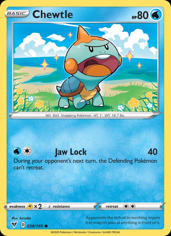 Chewtle 038/185 Vivid Voltage Pokémon card