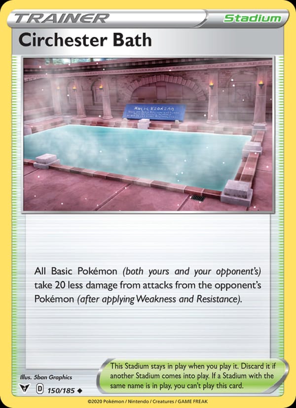 Circhester Bath 150/185 Vivid Voltage Pokémon card