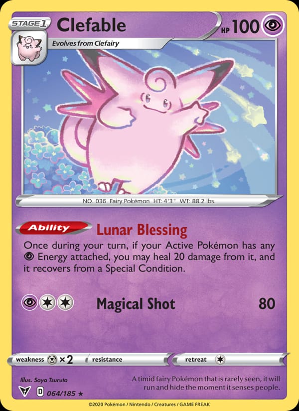 Clefable 064/185 Vivid Voltage Pokémon card