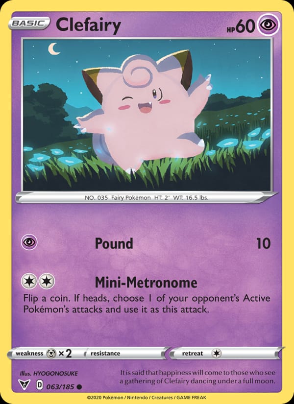 Clefairy 063/185 Vivid Voltage Pokémon card