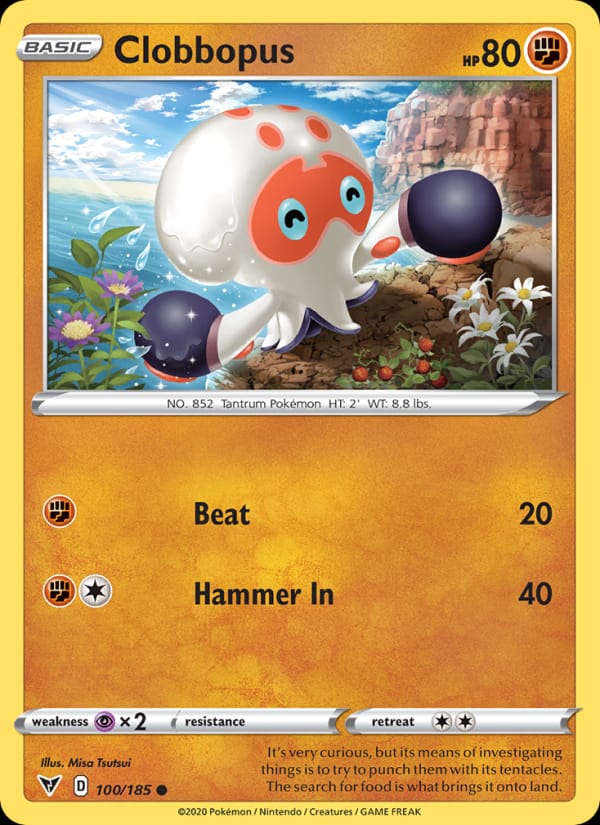 Clobbopus 100/185 Vivid Voltage Pokémon card