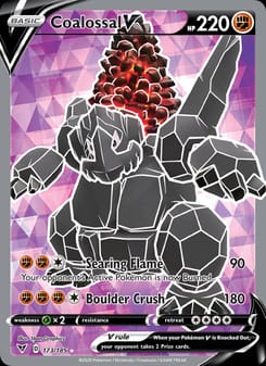 Coalossal V 173/185 Ultra Rare – Vivid Voltage Pokémon card