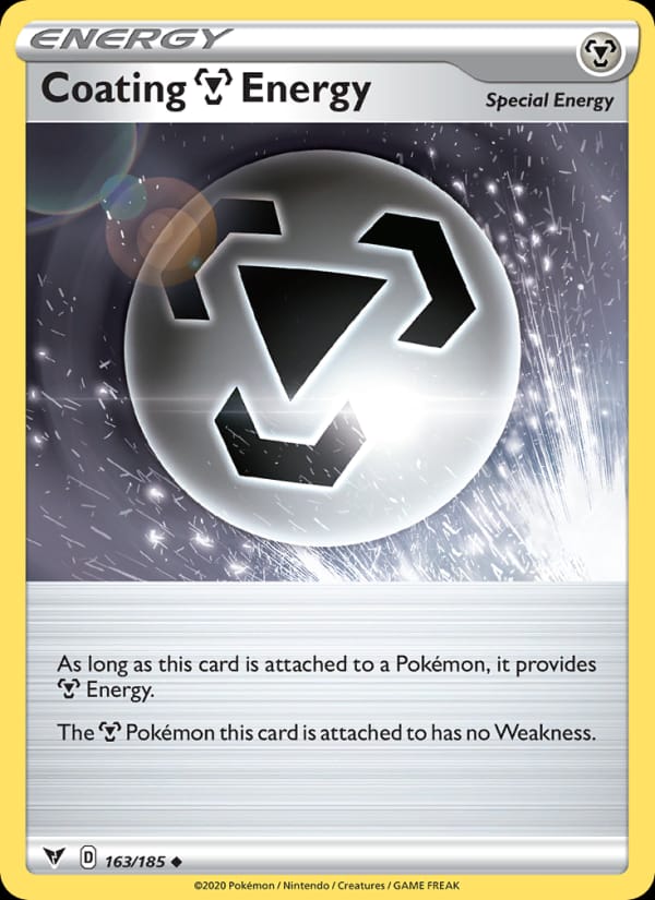 Coating Metal Energy 163/185 Vivid Voltage Pokémon card