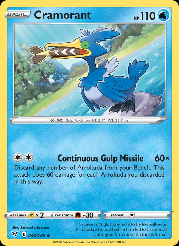 Cramorant 040/185 Vivid Voltage Pokémon card