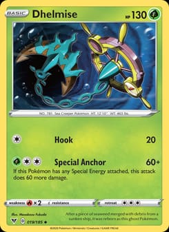 Dhelmise 019/185 Uncommon – Vivid Voltage Pokémon card
