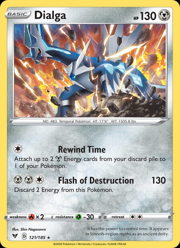 Dialga 121/185 Vivid Voltage Pokémon card