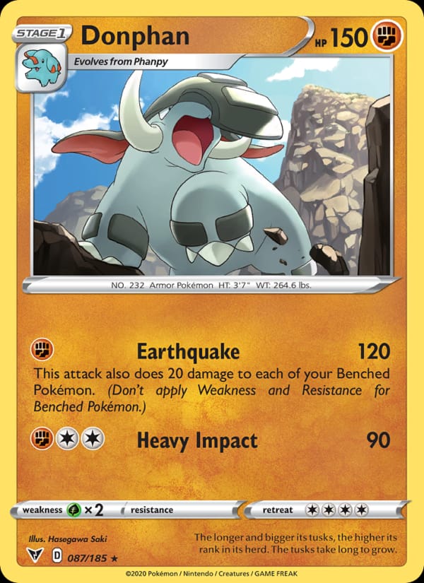 Donphan 087/185 Vivid Voltage Pokémon card