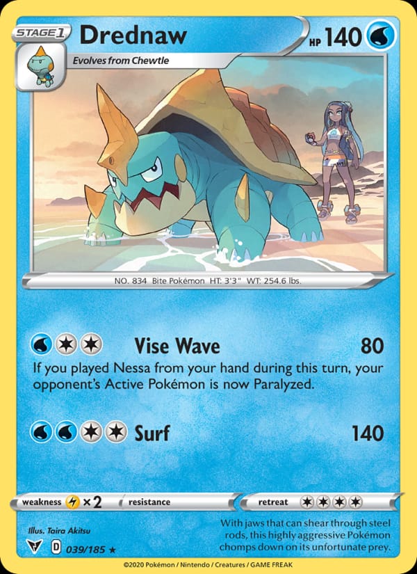 Drednaw 039/185 Vivid Voltage Pokémon card
