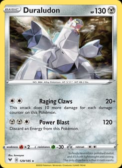 Duraludon 129/185 Holo Rare – Vivid Voltage Pokémon card