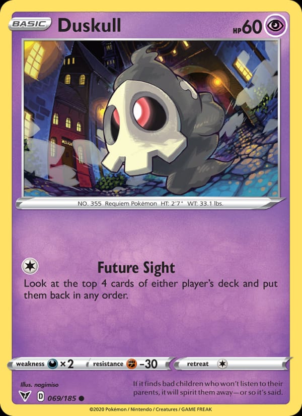 Duskull 069/185 Vivid Voltage Pokémon card