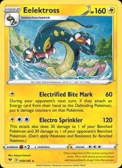 Eelektross 059/185 Rare – Vivid Voltage Pokémon card