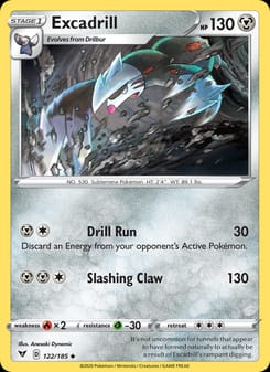 Excadrill 122/185 Uncommon – Vivid Voltage Pokémon card