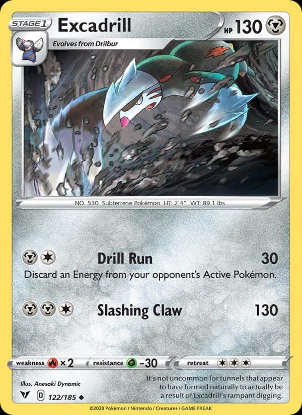 Excadrill 122/185 Vivid Voltage Pokémon card