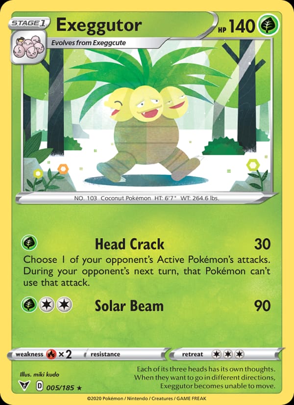 Exeggutor 005/185 Vivid Voltage Pokémon card