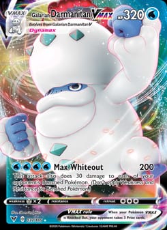 Galarian Darmanitan VMAX 037/185 Ultra Rare – Vivid Voltage Pokémon card