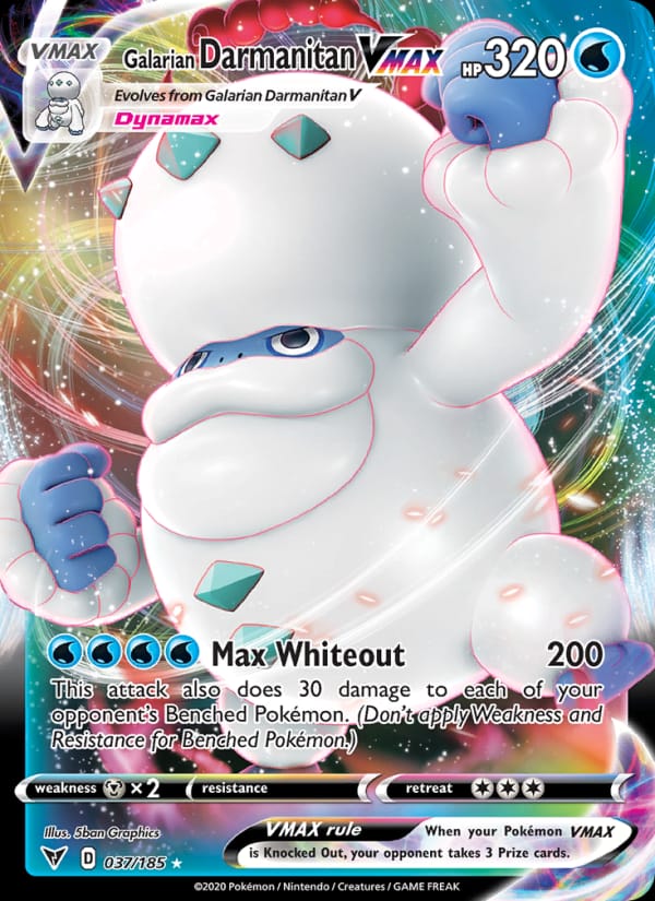 Galarian Darmanitan VMAX 037/185 Vivid Voltage Pokémon card