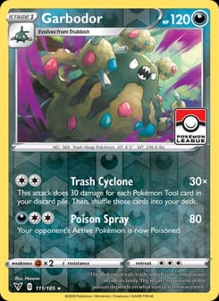 Garbodor 111/185 Rare – Vivid Voltage Pokémon card