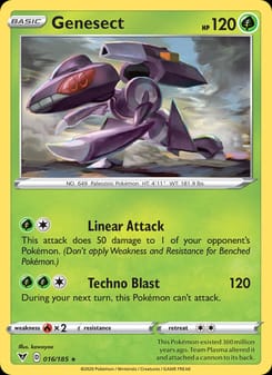 Genesect 016/185 Holo Rare – Vivid Voltage Pokémon card