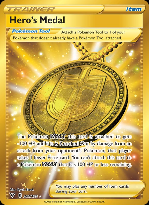 Hero's Medal 201/185 Vivid Voltage Pokémon card