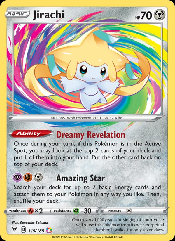 Jirachi 119/185 Vivid Voltage Pokémon card