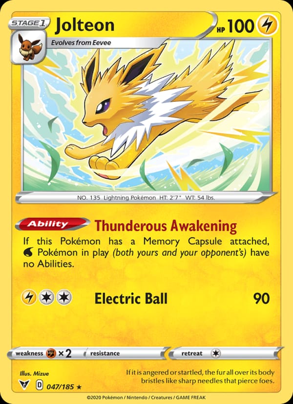 Jolteon 047/185 Vivid Voltage Pokémon card