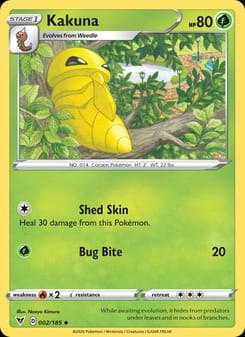 Kakuna 002/185 Uncommon – Vivid Voltage Pokémon card