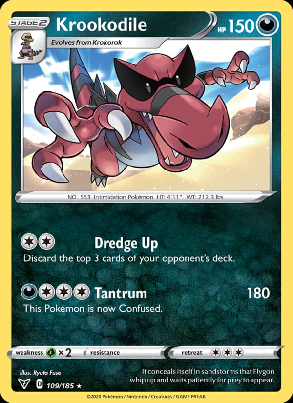 Krookodile 109/185 Vivid Voltage Pokémon card