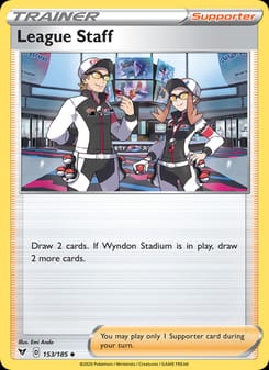 League Staff 153/185 Uncommon – Vivid Voltage Pokémon card