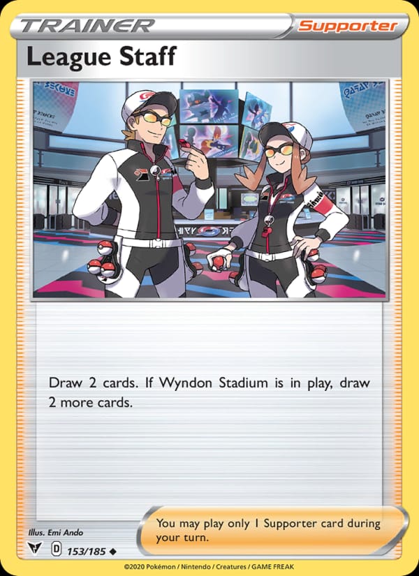League Staff 153/185 Vivid Voltage Pokémon card