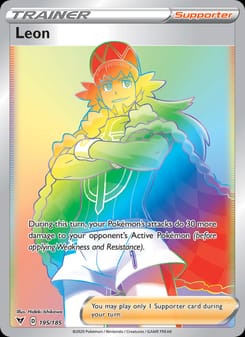 Leon 195/185 Secret Rare – Vivid Voltage Pokémon card