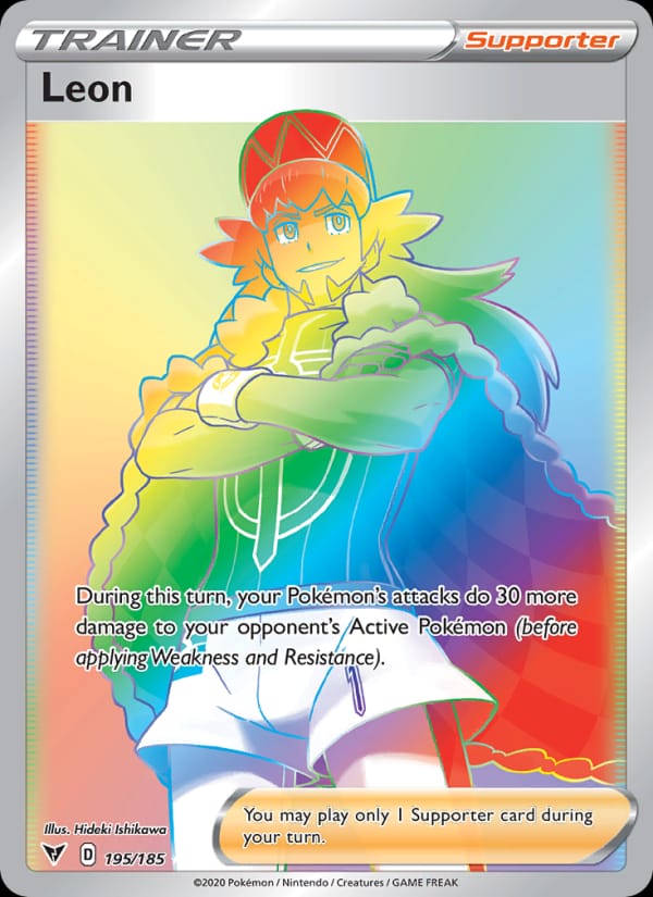 Leon 195/185 Vivid Voltage Pokémon card