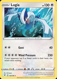 Lugia 132/185 Holo Rare – Vivid Voltage Pokémon card