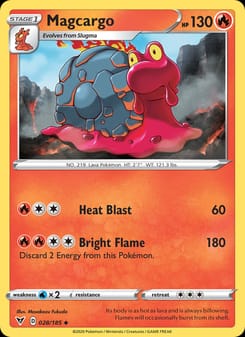 Magcargo 028/185 Uncommon – Vivid Voltage Pokémon card