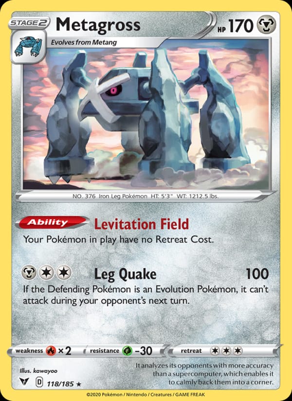 Metagross 118/185 Vivid Voltage Pokémon card