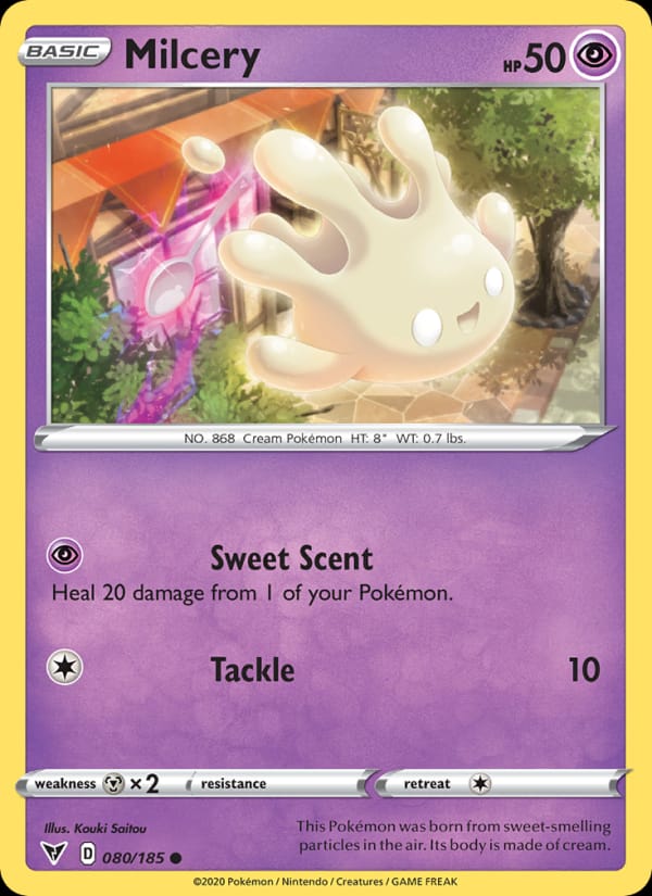Milcery 080/185 Vivid Voltage Pokémon card