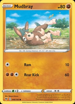Mudbray 096/185 Common – Vivid Voltage Pokémon card
