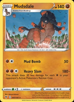 Mudsdale 097/185 Rare – Vivid Voltage Pokémon card