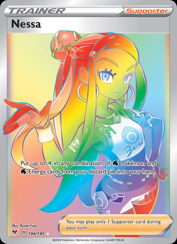 Nessa 196/185 Vivid Voltage Pokémon card