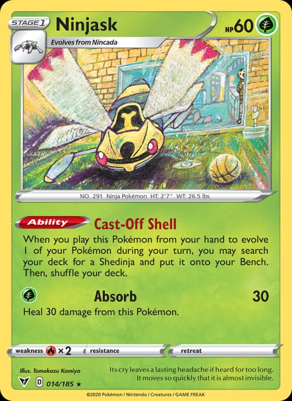 Ninjask 014/185 Vivid Voltage Pokémon card