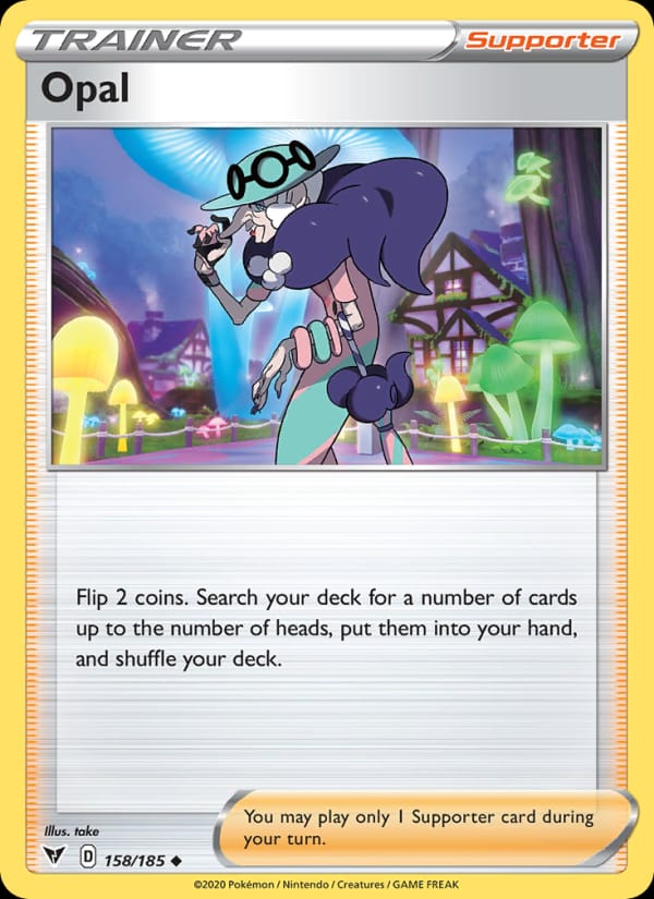 Opal 158/185 Vivid Voltage Pokémon card