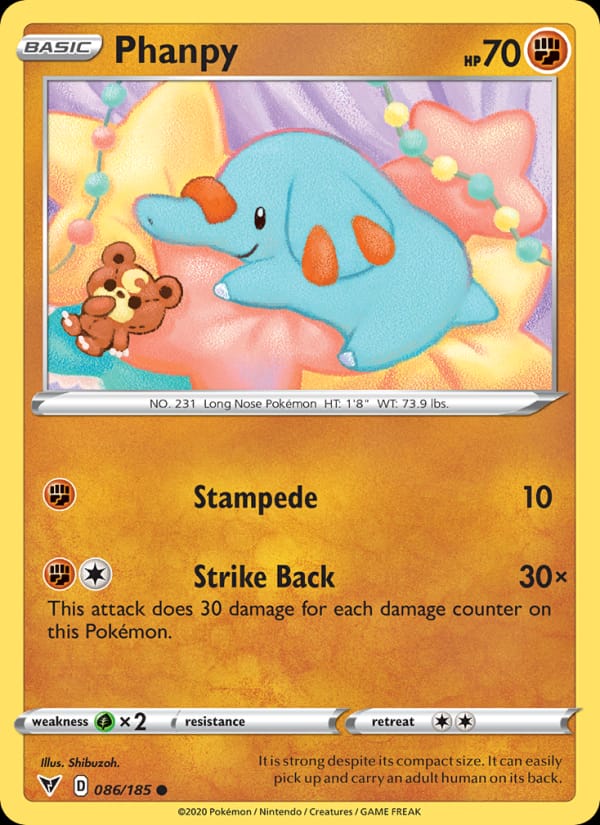 Phanpy 086/185 Vivid Voltage Pokémon card