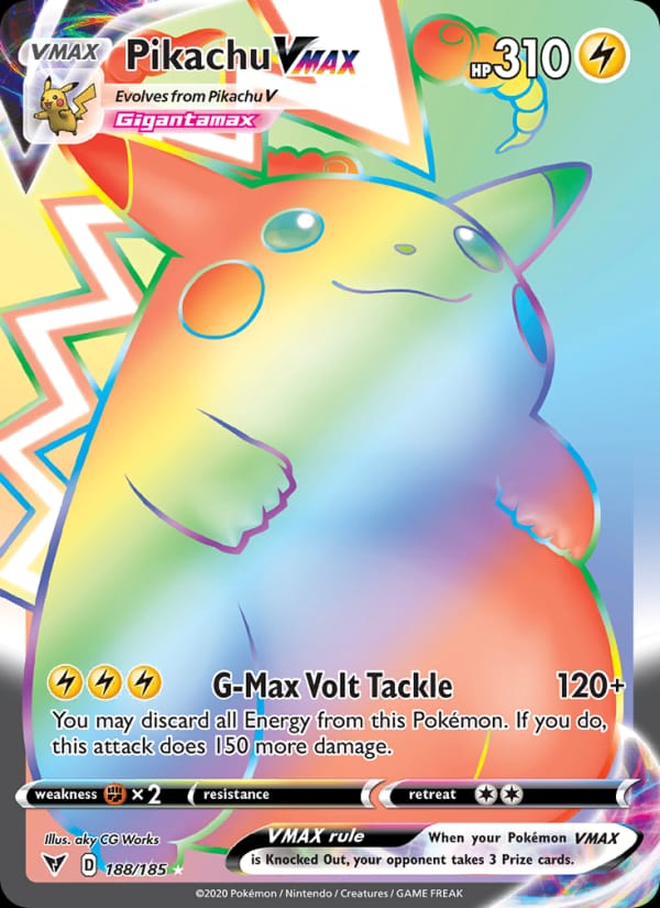 Pikachu VMAX 188/185 Vivid Voltage Pokémon card