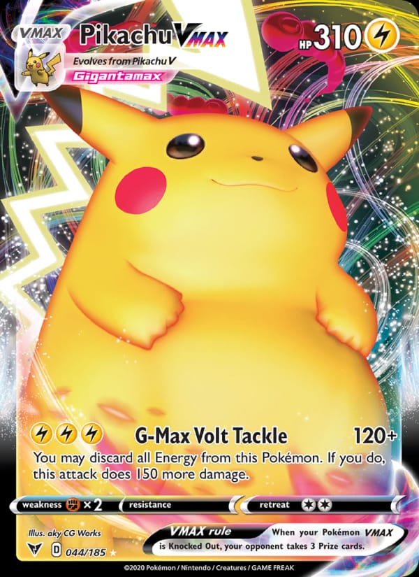Pikachu VMAX 044/185 Vivid Voltage Pokémon card