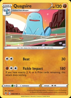 Quagsire 084/185 Rare – Vivid Voltage Pokémon card