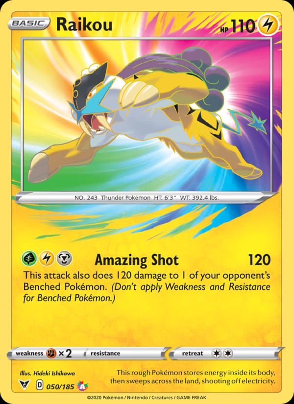 Raikou 050/185 Vivid Voltage Pokémon card