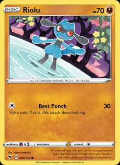 Riolu 090/185 Common – Vivid Voltage Pokémon card