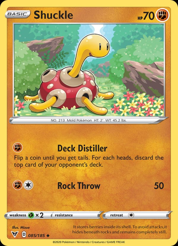 Shuckle 085/185 Vivid Voltage Pokémon card